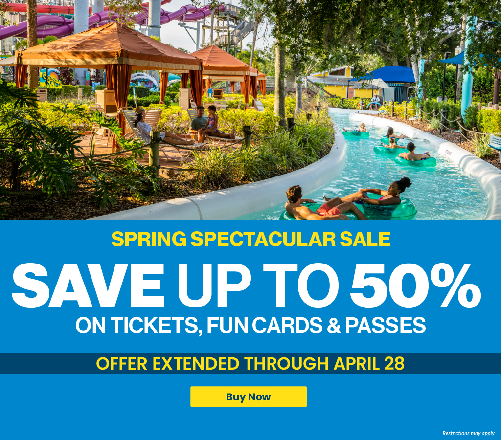 Spring Spectacular Sale Save up to 50% on tickets, fun cards & passes